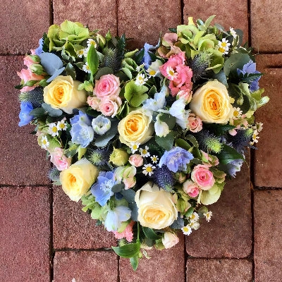 Loose Flower Heart fresh flowers made by The Petal Boutique in Winchester