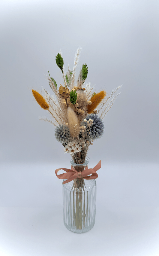 Wildbriar dried field bouquet bud vase handcrafted from naturally dried stems by Bouquet Cards